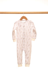 Lang fotløs romper med kjepphestmønster